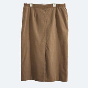 Dalia collection tan midi skirt size 18 lined